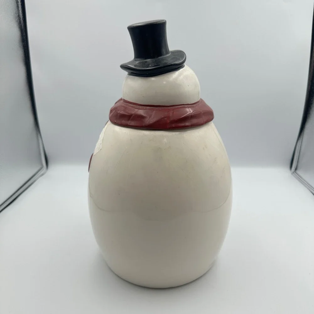 Vintage‎ Mrs.Fields Premium Cookie Limited Edition Holiday Snowman Cookie Jar